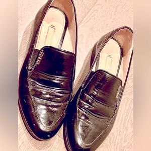 Prada BLACK Women's Slip On Comfort Loafers Shoe Leather Sz 36 1/2 (US)